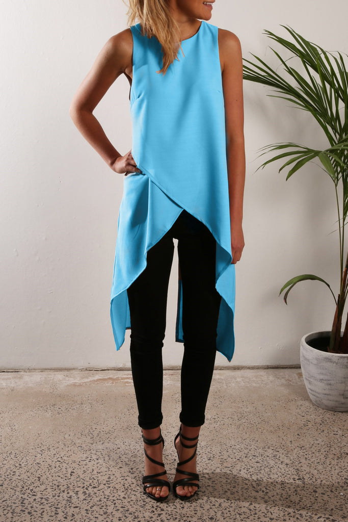 Sleeveless Wrap Top, Tops, Blouses, Kanndie