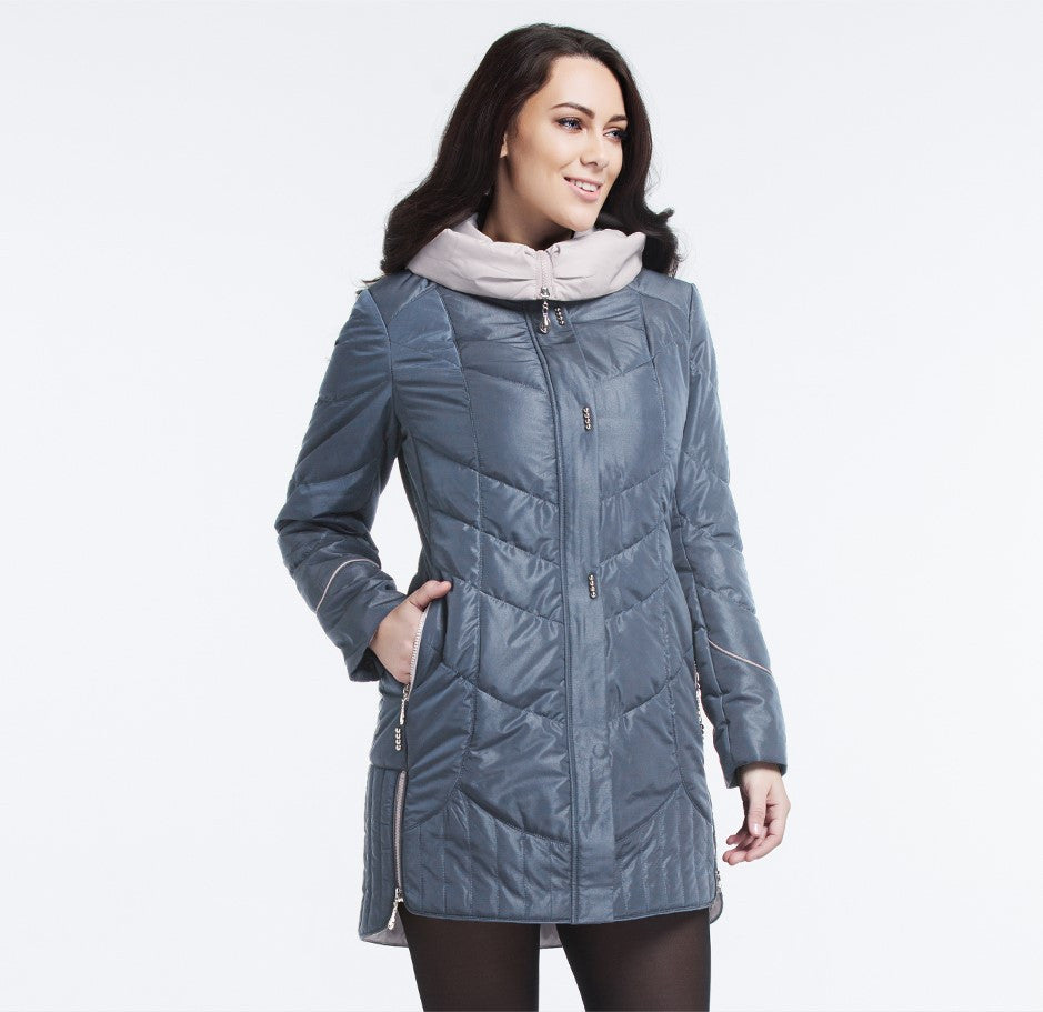 plus size spring jackets-kanndie-Spring windbraker jacket