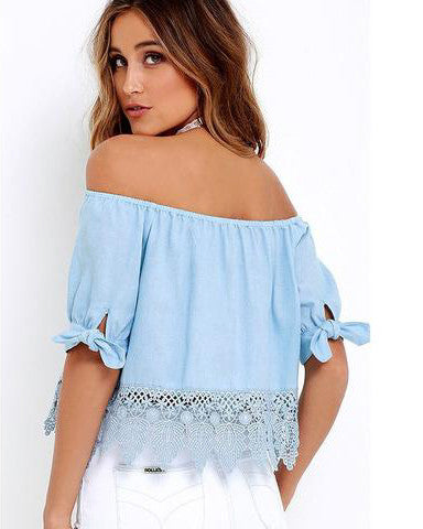Off The Shoulder Puff Sleeve Top
