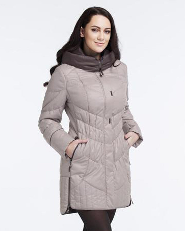 Plus size wind braker stylish parka, spring jackets, plus size spring jackets-kanndie-Spring windbraker jacket