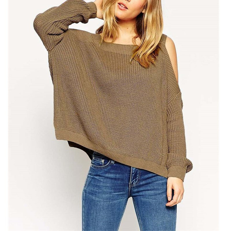 off the shoulder sweater, knit sweater, cut out sleeve sweater