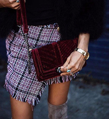 plaid-skirts-women-Elegant-tassels-Kanndie-high-waist-skirt-Cool-streetwear-Mini-Skirt