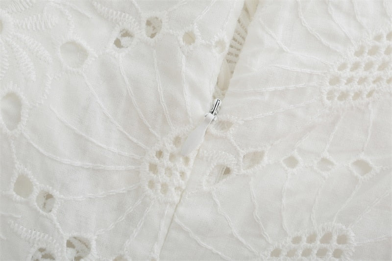 Without A Doubt White Lace Mini Dress