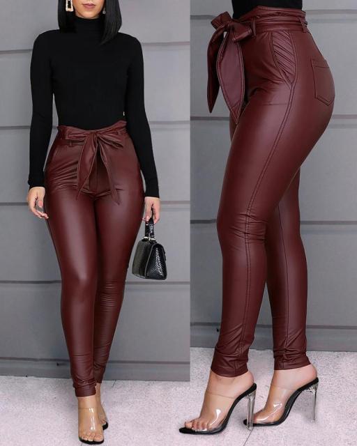 PU Leather Pants
