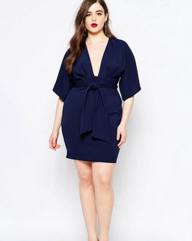 Long Sleeve Wrap Dress