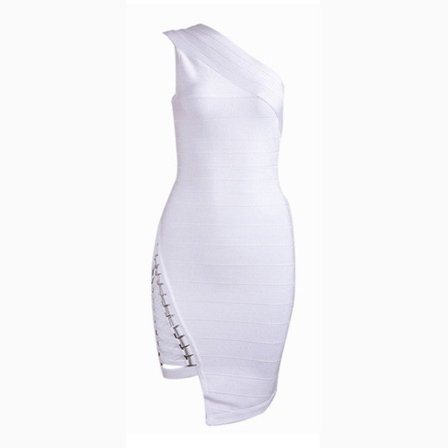 Metal Sequins Bandage Dress