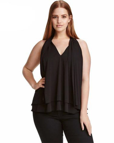 Batwing Cut Out Sleeve Blouse
