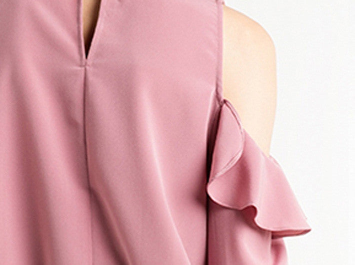 Cold Shoulder Ruffle Top, Off the shoulder top, Tops, Ruffle Top