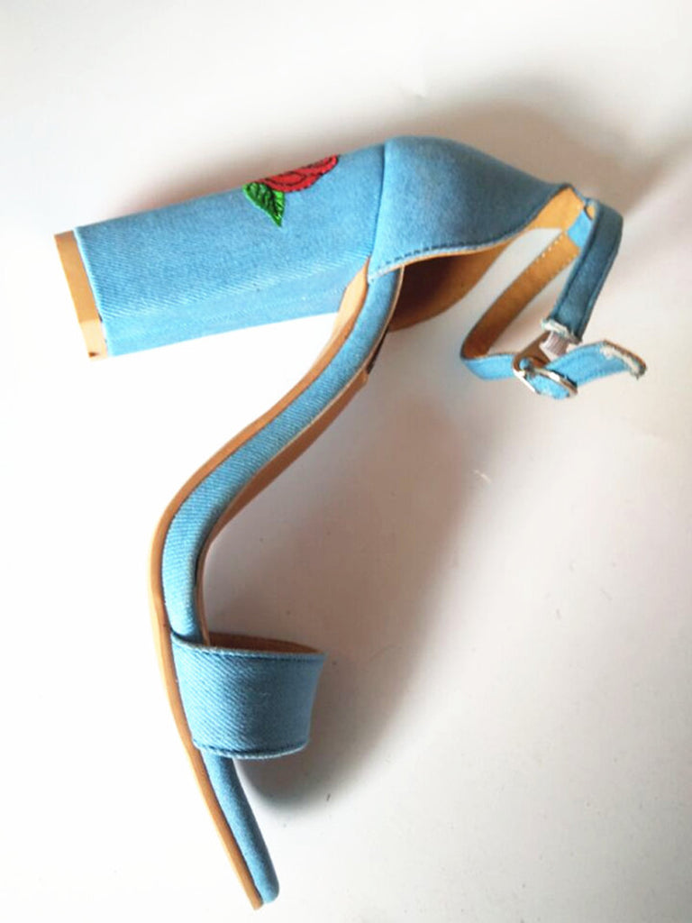 Block-heel-sandals-chunky-heels-rose-heel-shoes-rose-applique-shoes