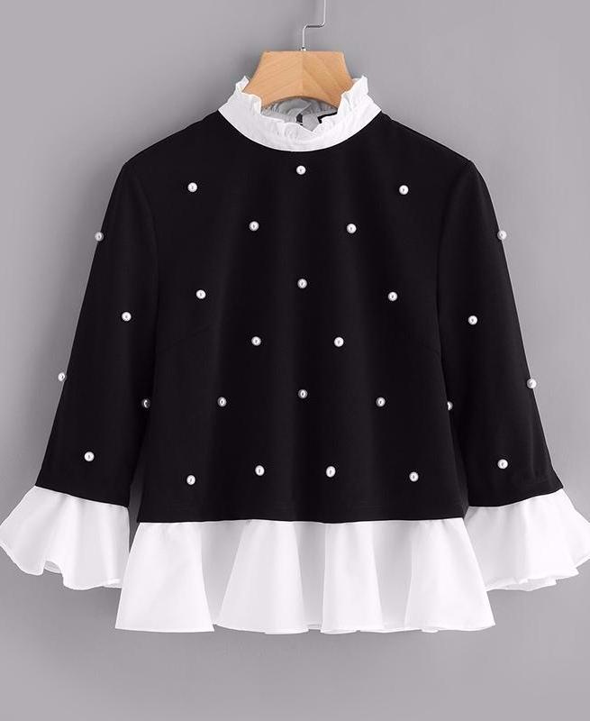 Ruffles and Pearls Blouse