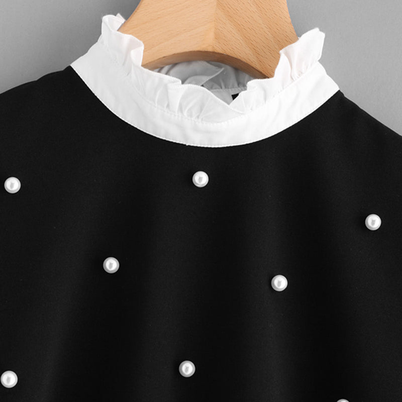Ruffles-Top-Pearls-blouse-black-and-white-blouse