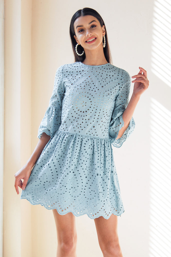 baby-blue-eyelet-dress-lace-dress-eyelet-mini-dress-summer-dress-spring-dress
