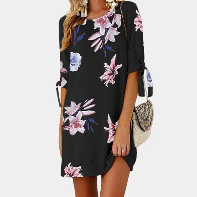 Floral-shift-dress-summer-dress-floral-dress-kanndie