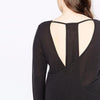 Hollow out back top, plus size tops, tops, Black top, plus size black top
