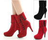 Red Ankle Boots