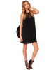 Sleeveless Lace Black Dress