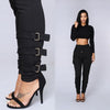 High Waist Side Pocket Pants