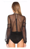 Lantern-Sleeve-Hollow-Out-Bodysuit-Sexy-Solid-Black-Vintage-Jumpsuits-Sheer-Kanndie-See-Through-Lace-Bodysuit-Tulle-Patchwork-Playsuit