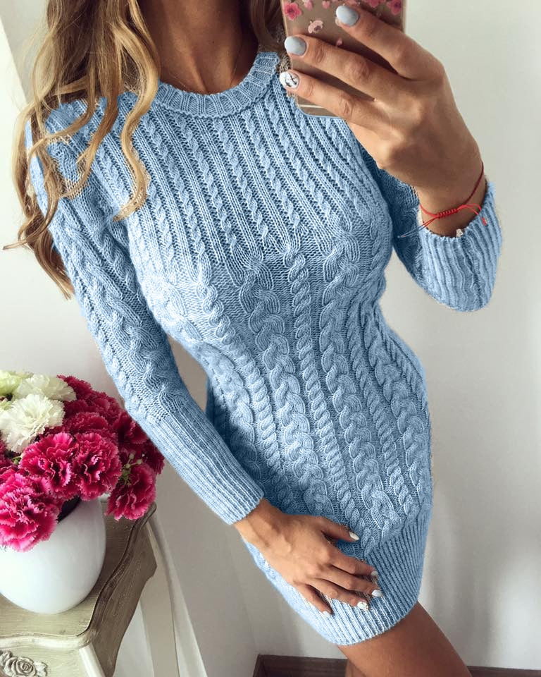 sweater-dress-ribbed-sweater-long-sleeve-sweater-knitted-dress