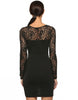 Lace Sleeve Little Black Dress