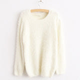 Fuzzy sweater, Long-sleeve fuzzy sweaters, sweaters-kanndie