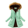 Down Winter Coat With Fur Collar