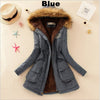 Down Winter Coat With Fur Collar