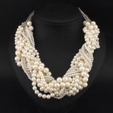 Handmade Chunky Simulated Pearl Necklace