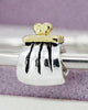 Silver Plated Moneybag Charm Bead