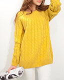 knitted o-neck sweater, knitted sweaters, kanndie