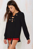 Lace up V neck Top, Lace up tops, Tops