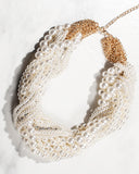 Handmade Chunky Simulated Pearl Necklace