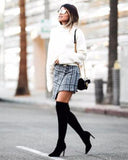 plaid-skirts-women-Elegant-tassels-Kanndie-high-waist-skirt-Cool-streetwear-Mini-Skirt