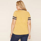 O-Neckline Cute Tee, Tops, Plus size tops, Plus size t-shirts