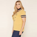 O-Neckline Cute Tee, Tops, Plus size tops, Plus size t-shirts