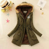 Cotton padded faux fur collar parka, Winter Jackets, Winter Parkas, outerwear, Winter Coats, kanndie
