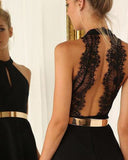 Lace Back Detail Party Dress