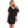 off the shoulder v-neck dress, Date night dress, party dress