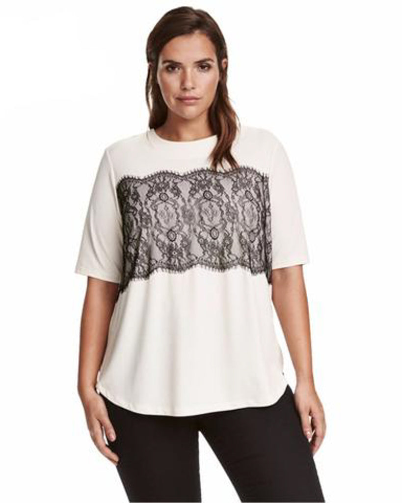 Lace Patchwork Tee
