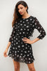 Hollow-out-backless-star-printed-dress