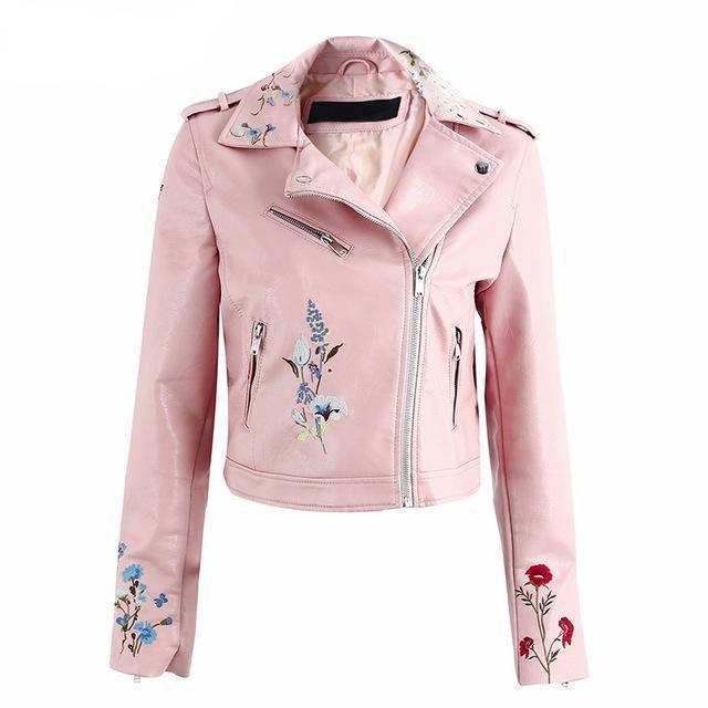 Floral-embroidered-leather-jacket-faux-leather-jacket-zippered-jacket
