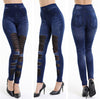 Hollow Out Skinny Destroyed Ripped Jeans Leggings