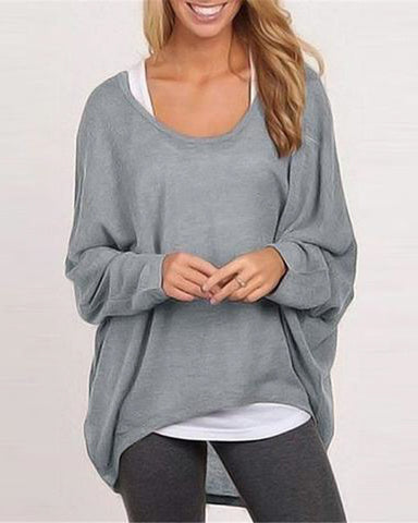 Pullover Batwing Sweater