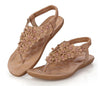 Flower Style Soft Leather Sandals