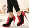 Red/Black Color Pumps