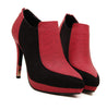 Red/Black Color Pumps