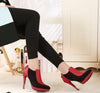 Red/Black Color Pumps