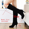 Slip On Winter High Heels Knee High Boots