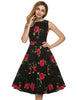 Printed Retro Vintage Dress