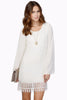 Long Sleeve Chiffon Casual Mini Dress